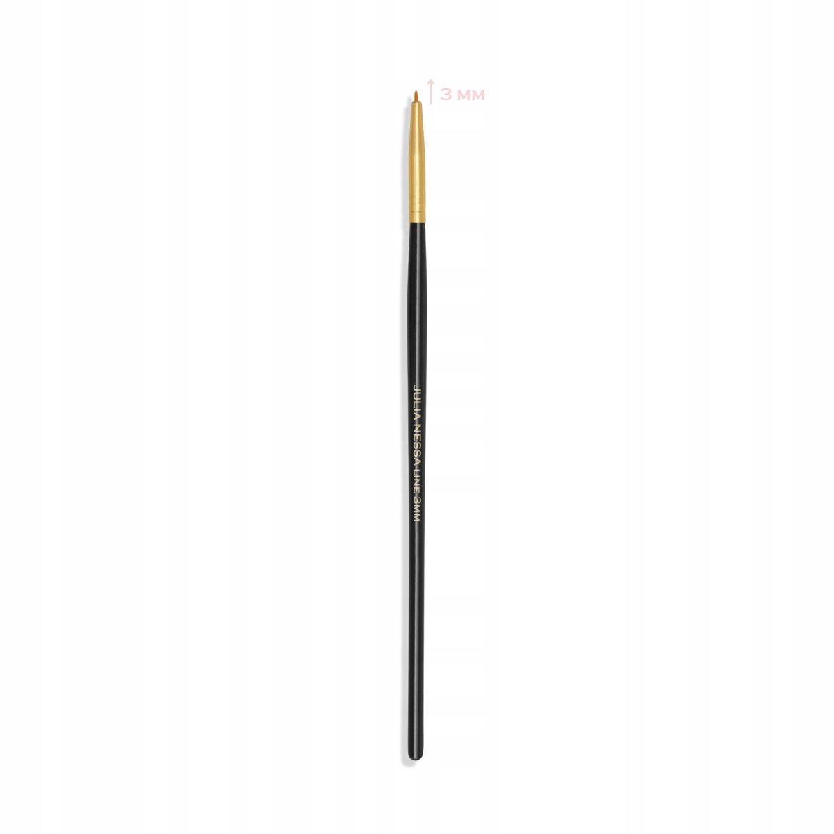 Julia Nessa Wood Line Brush 3mm - Precisie Penseel voor Nail Art
