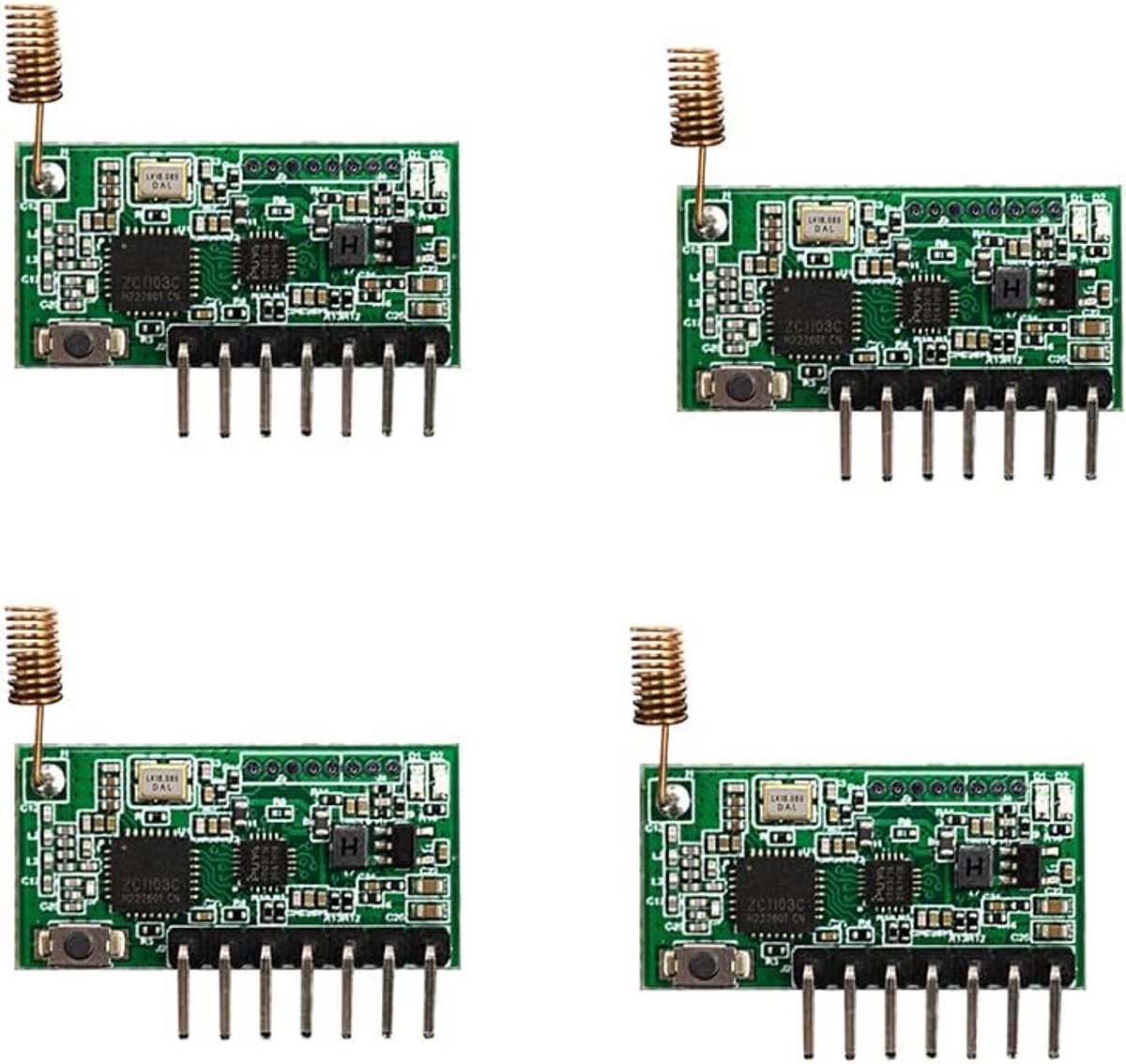 QIACHIP RX480E 868MHz RF Module 2-in-1 Radio Module 4 Channel Decoding Output 400m Remote Control Garage Kit - ShopVlot