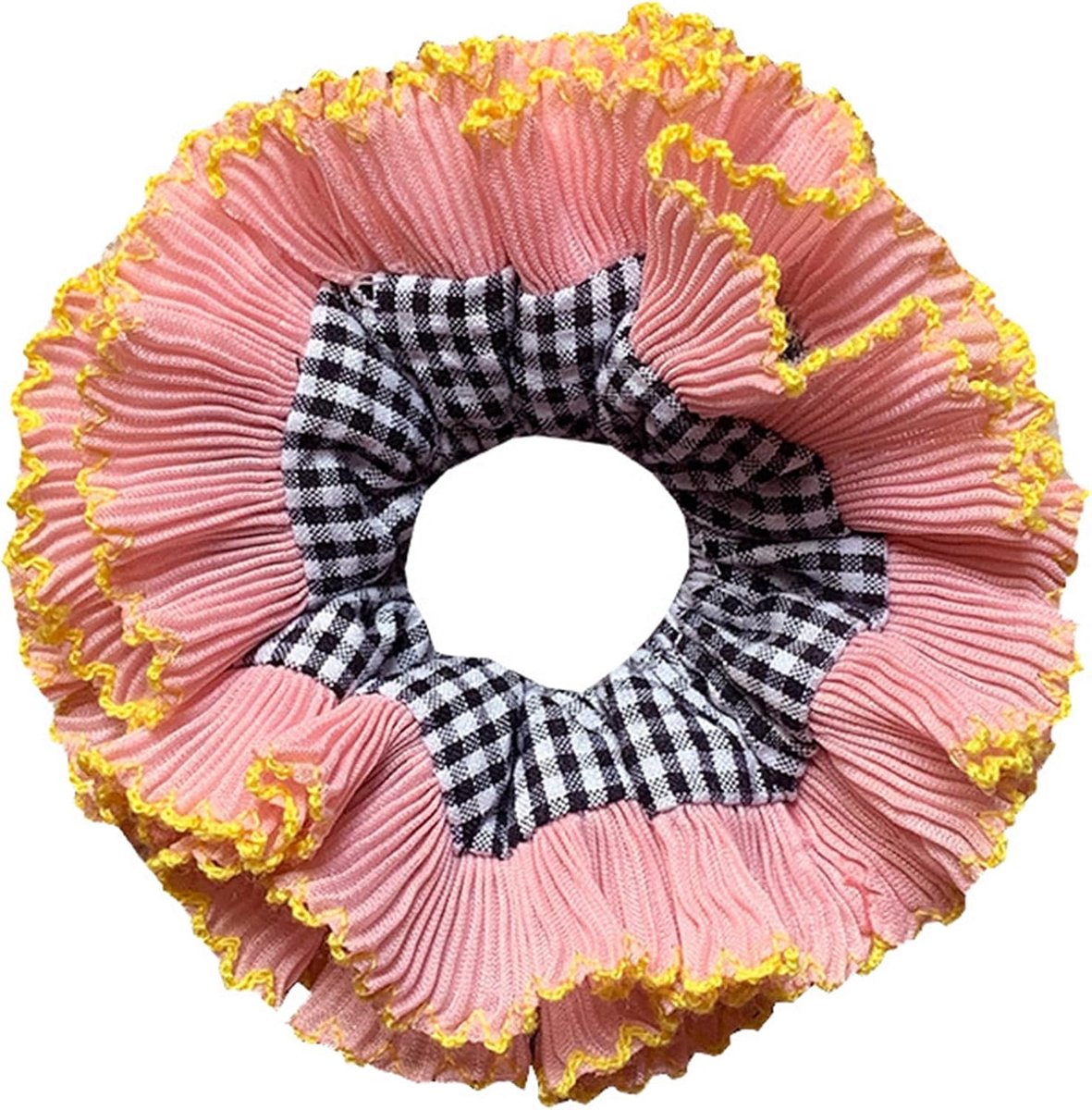Oversized Hair Scrunchies Multilayer Lace Hair Scrunchy Elastic Hairpieces Hair Rope Lady Hair Decorations - ShopVlot