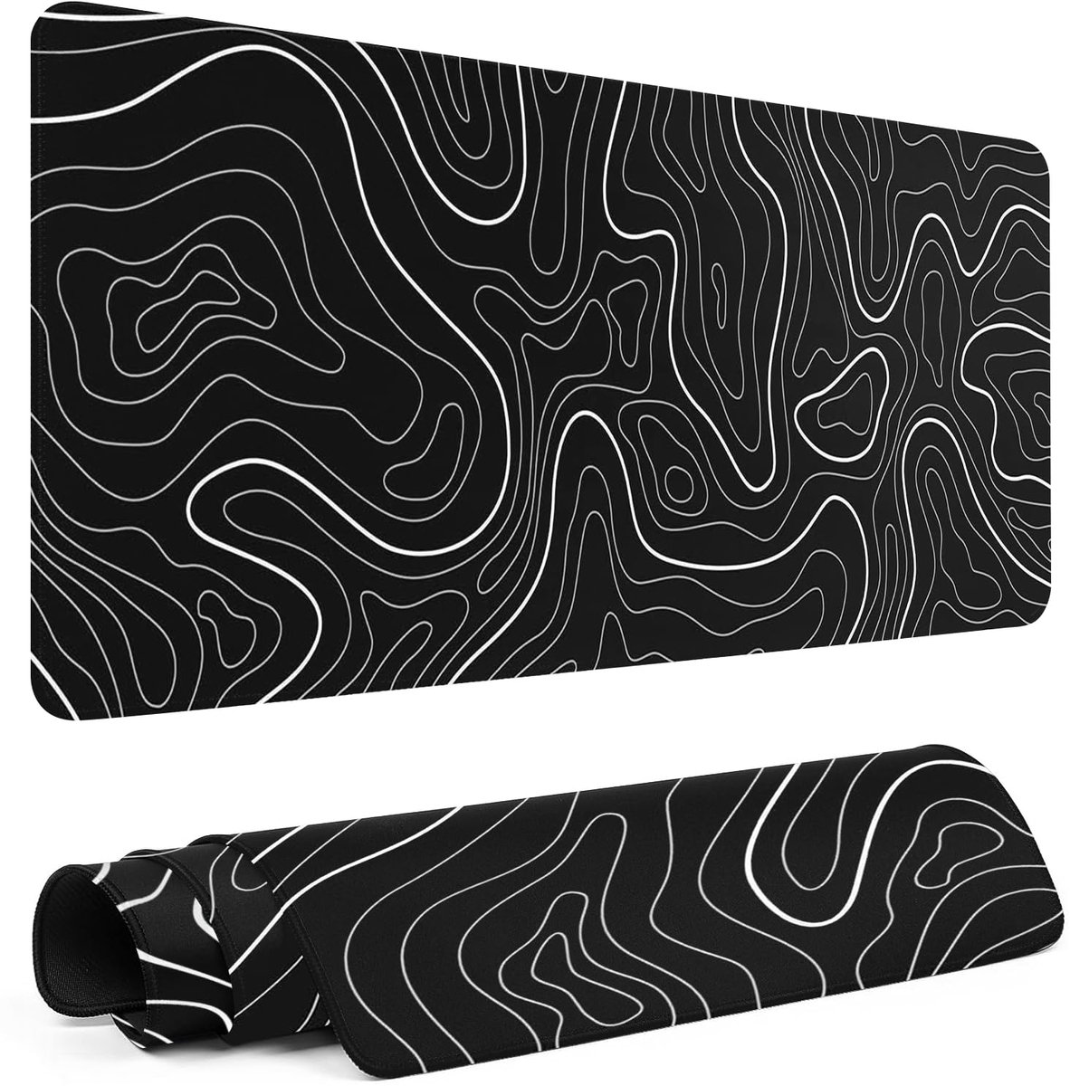 Gaming muismat XL - anti-slip rubber ondergrond - ideaal voor gamers - optimale grip en precisie - ShopVlot