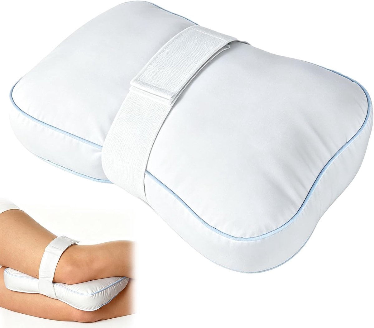 Kniekussen voor zijslapers - ergonomisch ontwerp - orthopedische ondersteuning - verlicht pijn in heupen en rug - ShopVlot