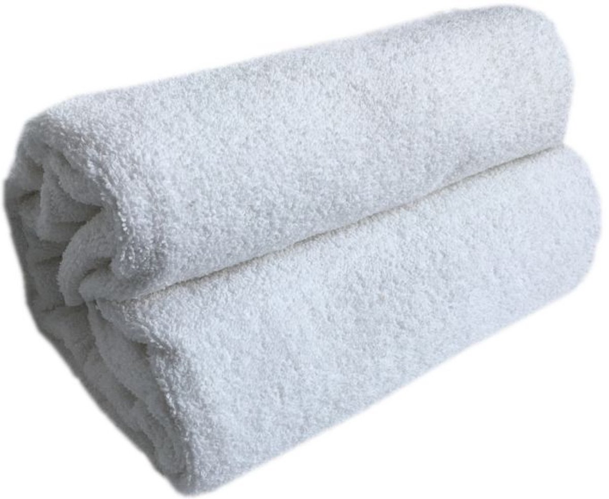 Hotelhanddoek 70x140 cm - Luxe Katoen, 500 g/m², Wit