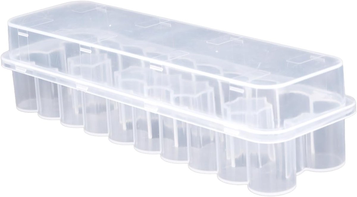 Peptide Vials Opbergdoos 24-Slots - Transparant - Voor Insulineflacons - Gemakkelijk te Organiseren - ShopVlot