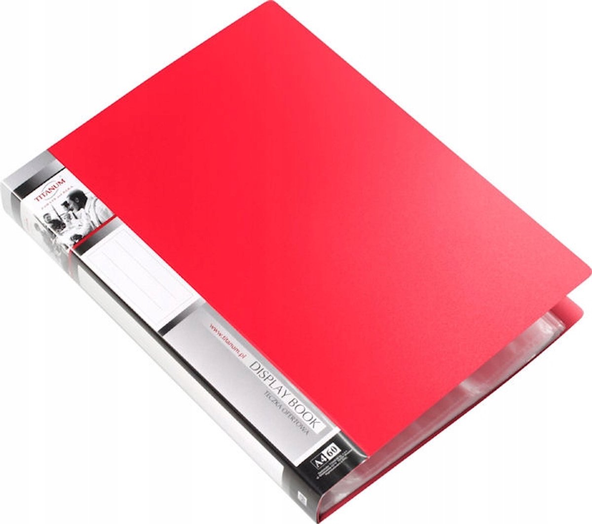 Titanum Kaart A4 60 Hoesjes Rood - Documenten Presenteren