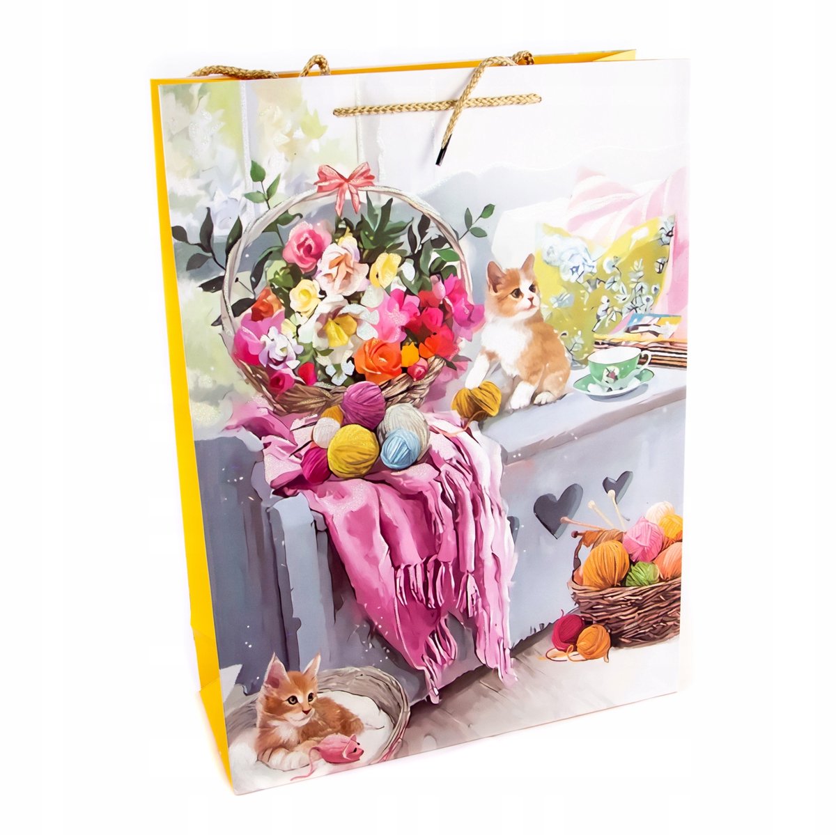 Papieren Cadeautas 31x42cm - Diverse kleuren