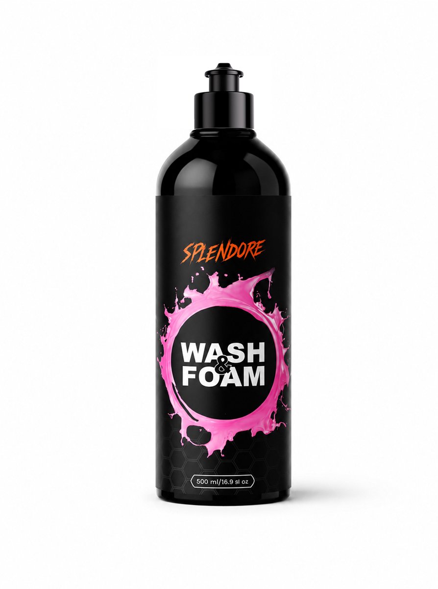 Splendore Wash & Foam - Autoshampoo - Intens Schuim - pH-Neutraal - 500ml