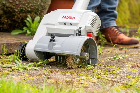 IKRA stalen voegborstel (hard) - vervangingsborstel voor terras- en voegreiniger IATR 20 van IKRA — afbeelding 2