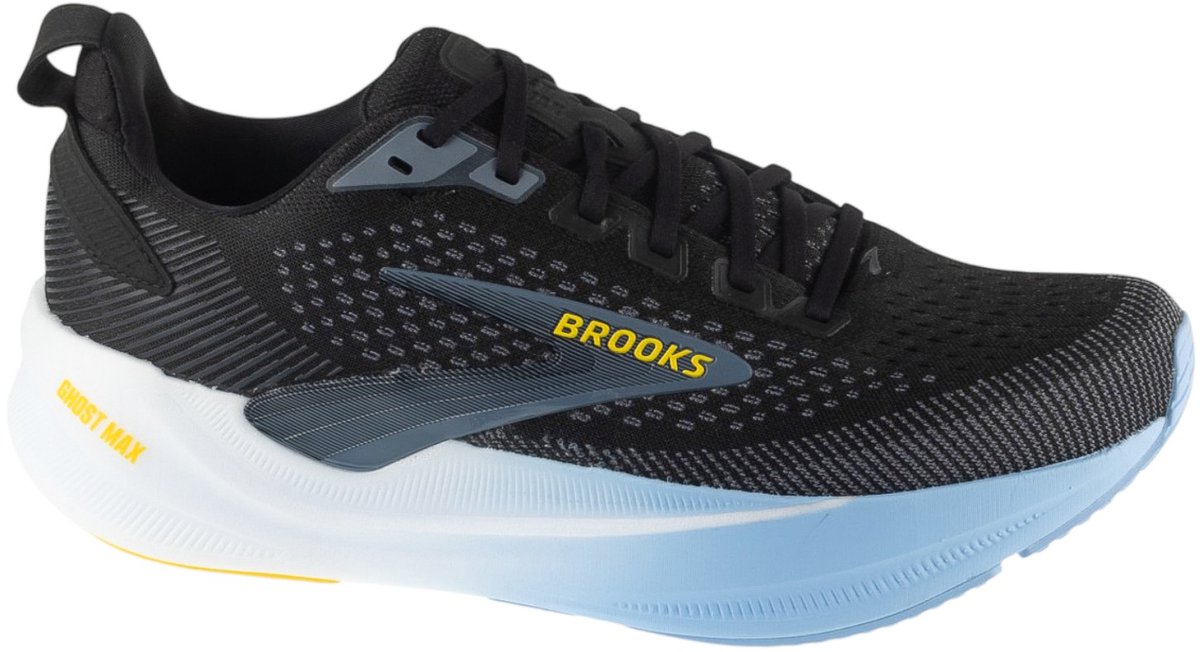 Brooks Ghost Max 4, Mannen, Zwart, Hardloopschoenen, maat: 47,5