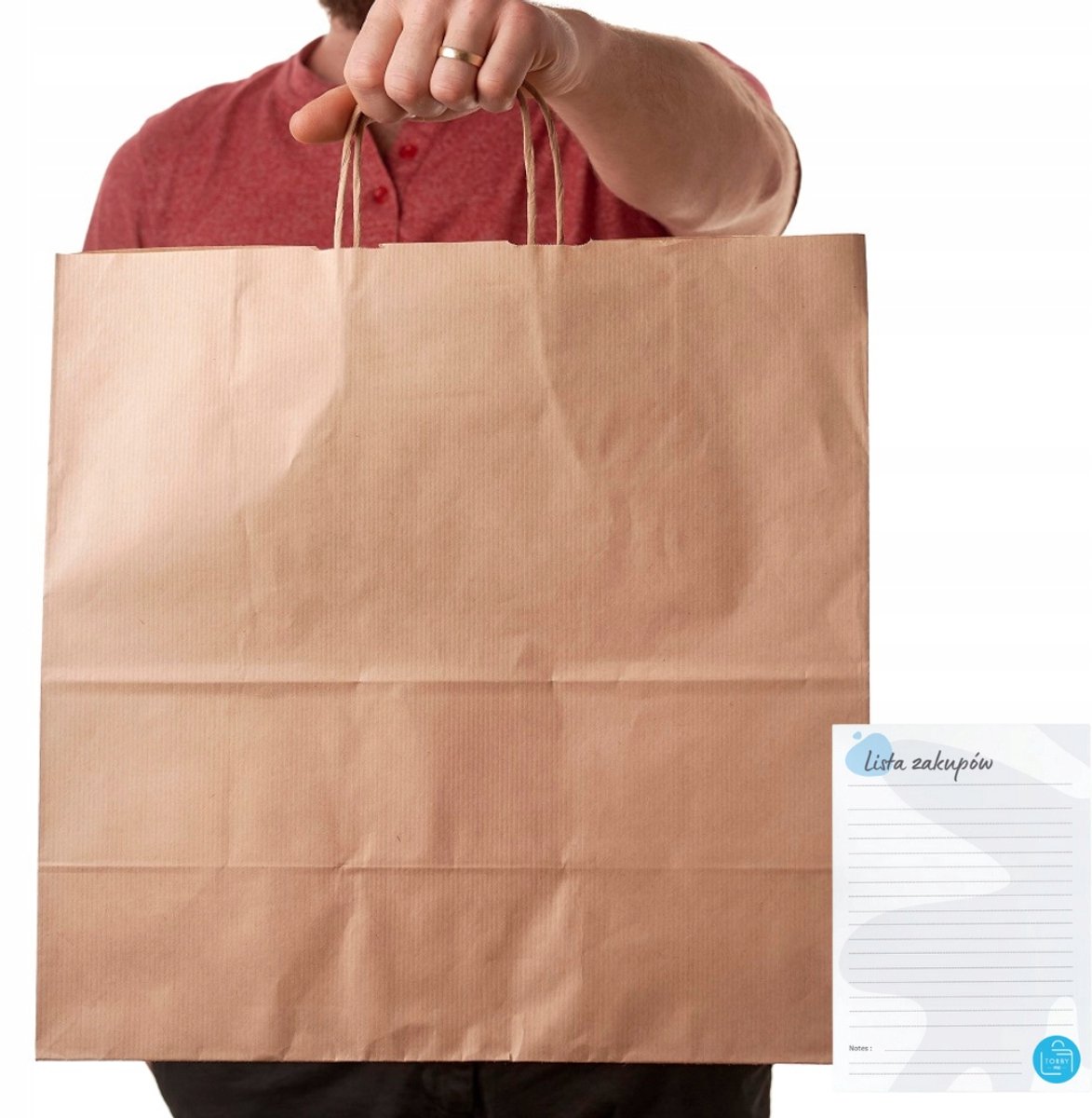 Bruine papierlades 40x18x39cm - 25 stuks