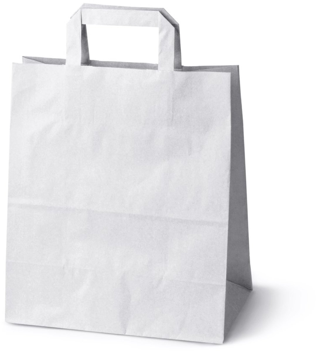 Allbag papieren Draagtas Wit 26x14x30 cm, 5 stuks