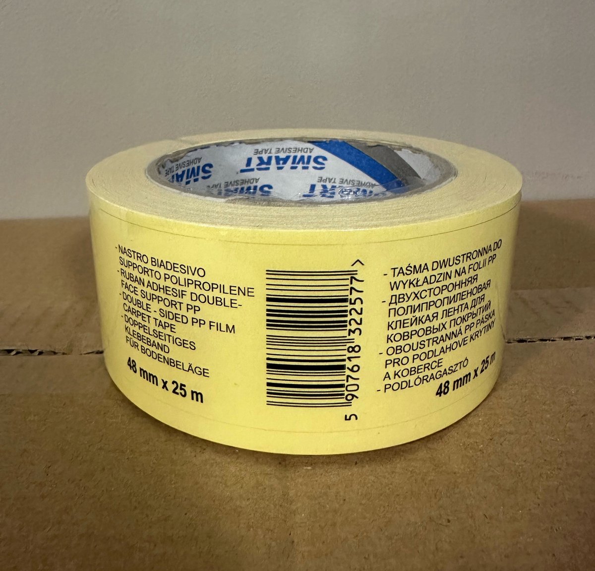 Dubbelzijdig Tape 48mm x 25m - 5 Rollen - Hoge Hechting