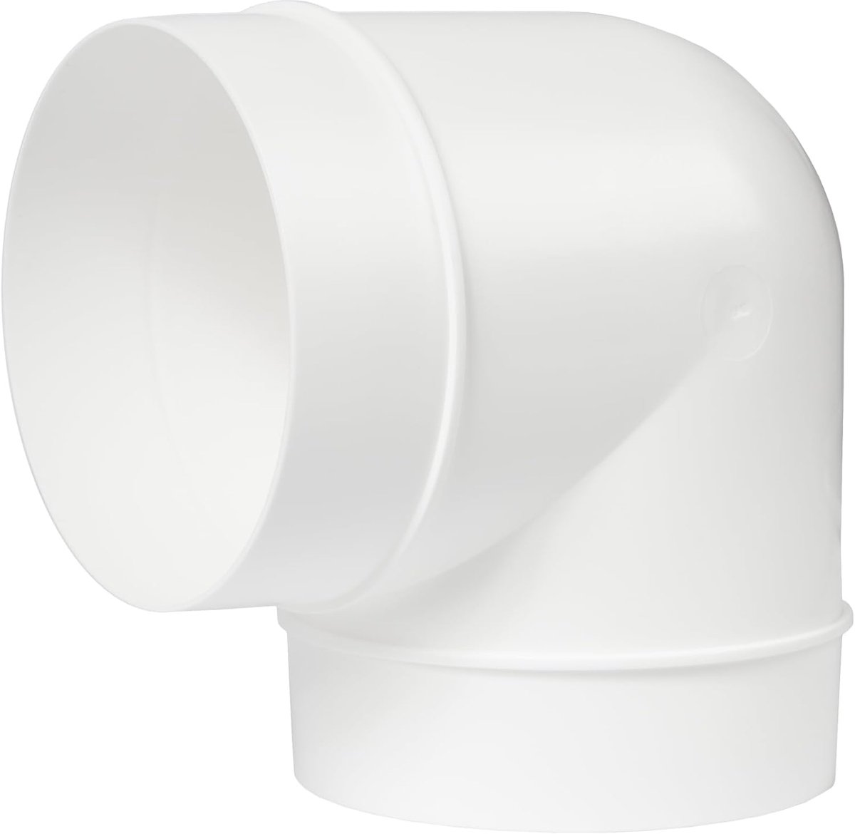 90 Degree 4 Inch/100mm Plastic Elbow - Bend Connect Duct Tube, Duct or Hose - Straight or Flexible - ShopVlot