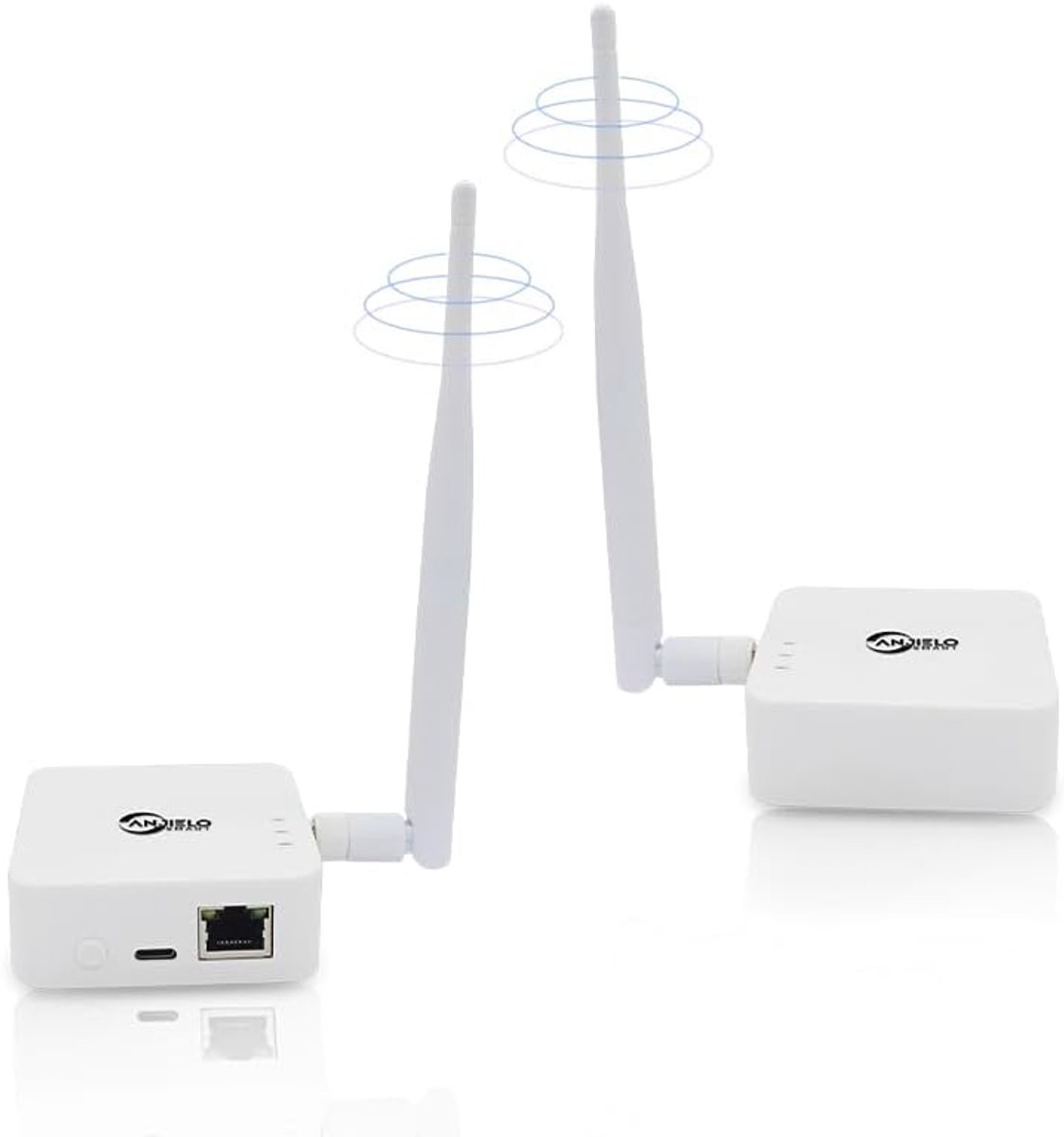 Wireless bridge 2.4GHz - bereik tot 1km - 2 RJ45 poorten - ideale oplossing voor verbreding van netwerk - ShopVlot