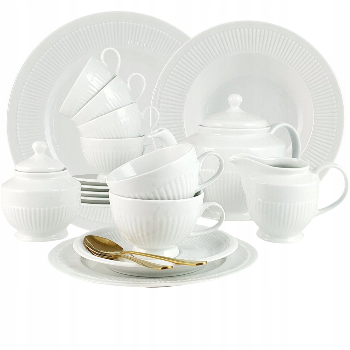 Minos White Servies voor 6 personen - 33-delig Porselein