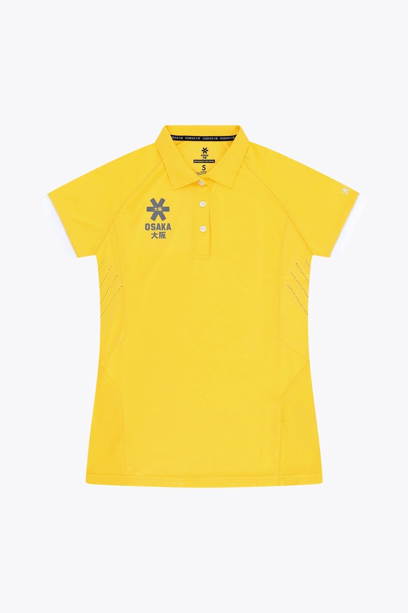 Osaka Women Polo Jersey Geel
