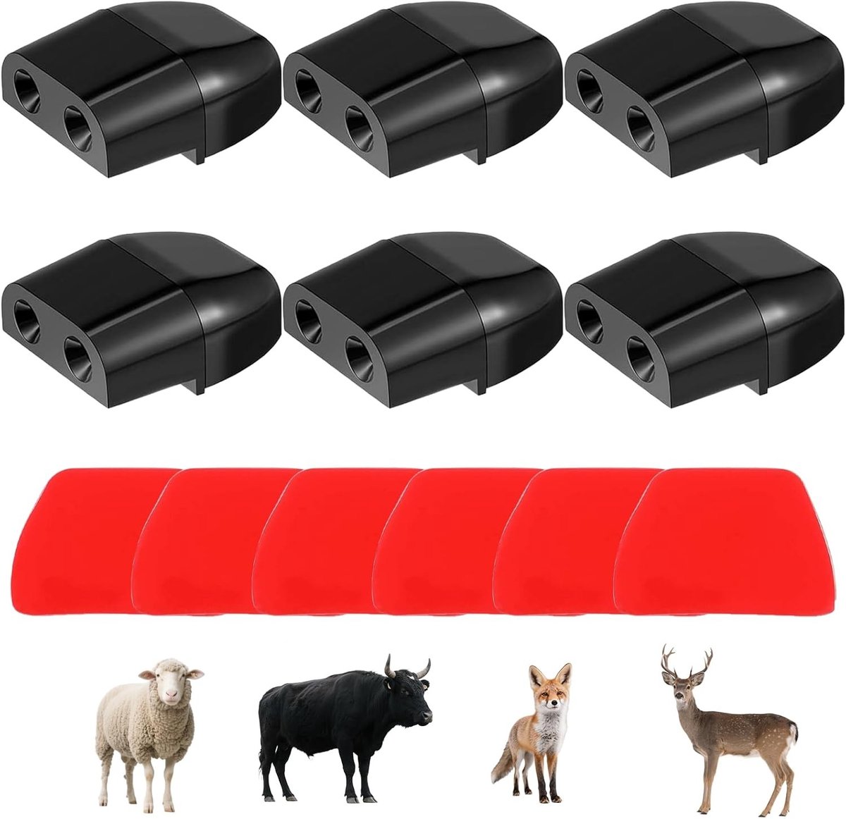 Ultrasoon Fluitje voor Dieren - Zwart - Compact - Hoogwaardig ABS-Kunststof - Voor Voertuigen en Motorrijders