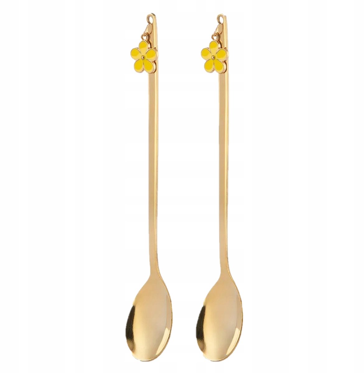 Altom Design Gouden theelepels met bloemhanger - 2 stuks