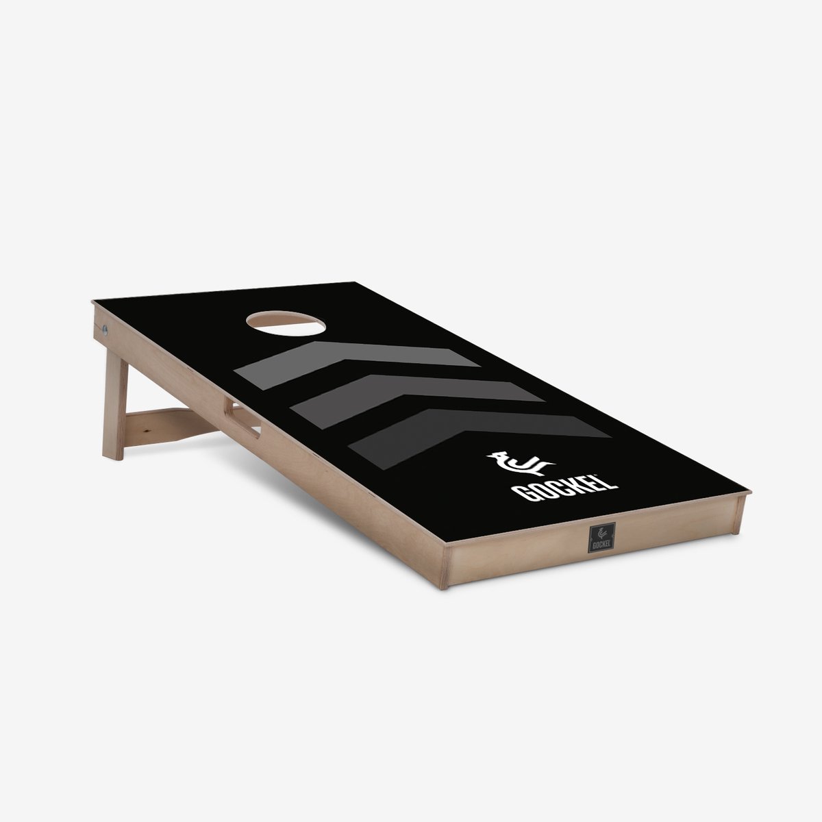 Gockel Original Cornhole board - zwarte pijlen - 120 x 60 cm (100% berken multiplex - inclusief cornhole bags / zakjes)