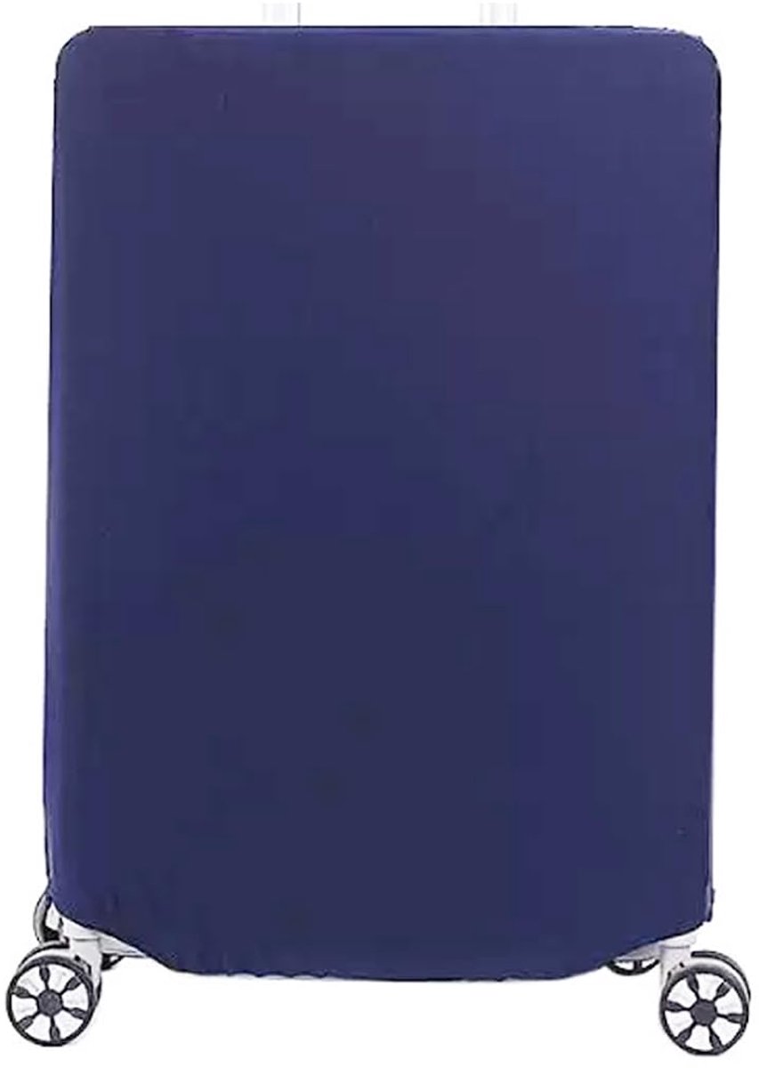 Kofferbeschermhoes M - elastische hoes - marineblauw - bescherming tegen stof en krassen - ShopVlot