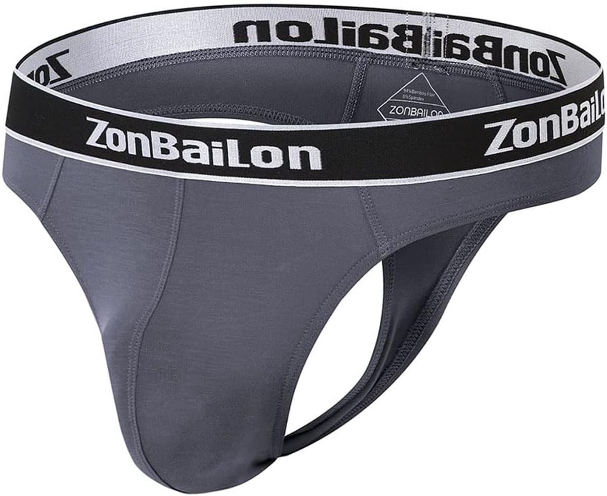 Heren sexy lage slip - bulge versterkende pouch - comfortabel bamboe - T-back ondergoed - ShopVlot