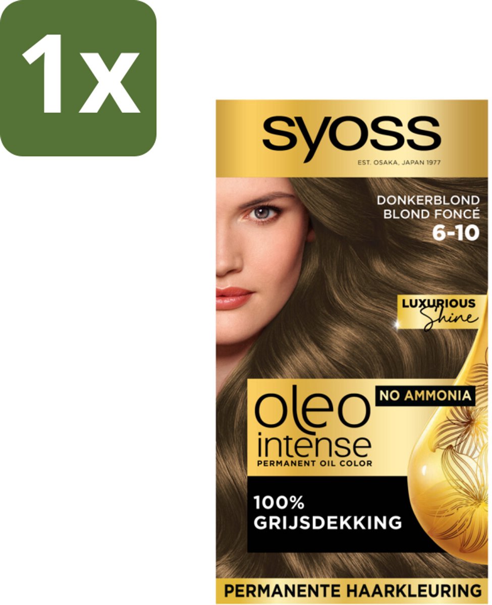 Syoss Oleo Intense - Haarverf - 6-10 - Donkerblond - 115ml