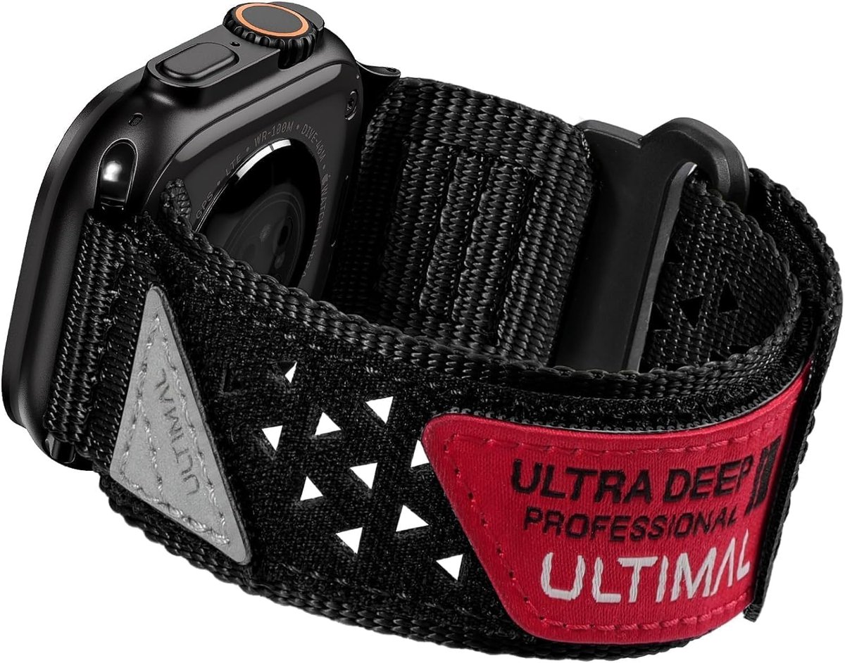 Sportarmband voor Apple Watch - Nylon - Ademend - Ideaal voor sport en dagelijks gebruik - Luxento