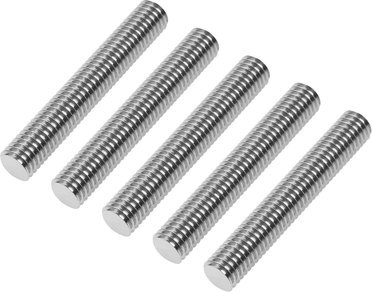 M2-0.4 x 50 mm draadstang - roestvrij staal 304 - volledig draad - ideaal voor meubelbouw - ShopVlot
