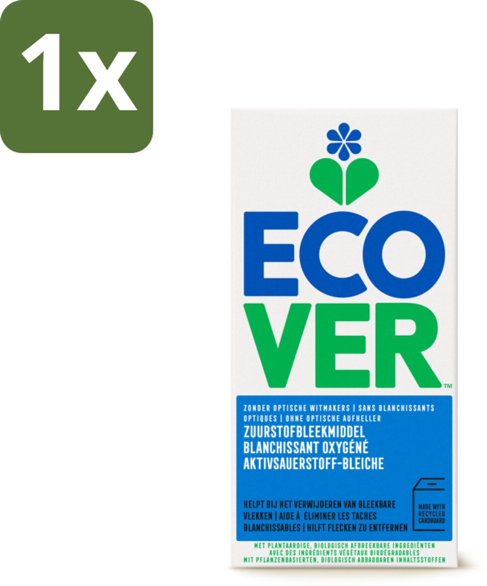 1 x Ecover - Zuurstofbleekmiddel - 400 g - Zuurstofbleekmiddel - Chloorvrij - Natuurlijk Wit - Vlekverwijdering - Zuurstof