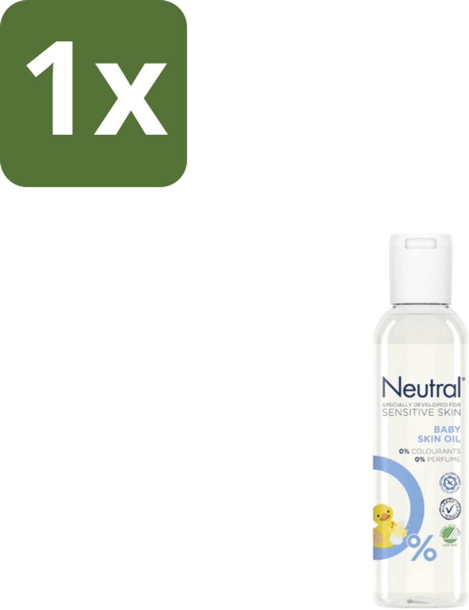 1 x Neutral - Baby Huidolie - Gevoelige huid - Parfumvrij - 150 ml - Babyhuidolie - Gevoelige Huid - Droge Huid - Hypoallergeen - Parfumvrij