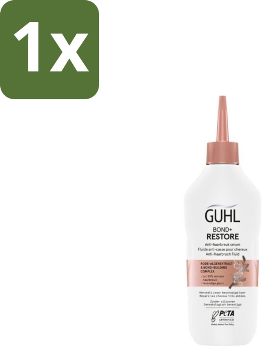 1 x Guhl - Serum - Bond+ Restore Anti-Haarbreuk - 150 ml - Haarbreuk - Haarherstel - Haarbescherming - Anti-haarbreuk Serum - Bond-building