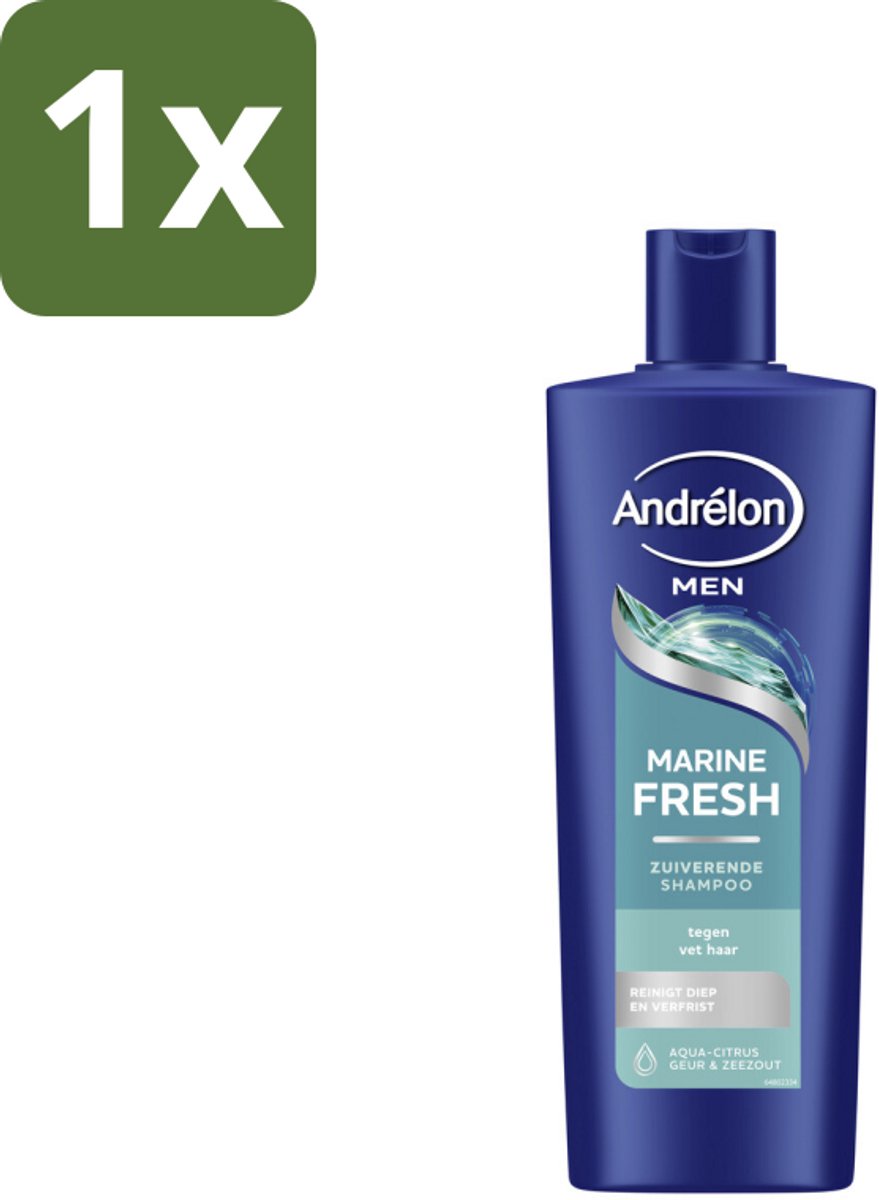 Andrélon – Shampoo – Marine Fresh Men – 400 ml - 1 stuk