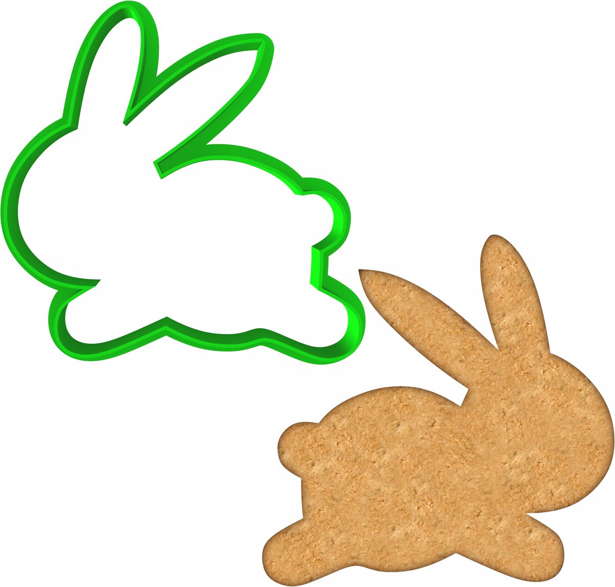 Paas Koekjesvorm Konijn 8cm - Bakvorm voor Koekjes en Koekjes