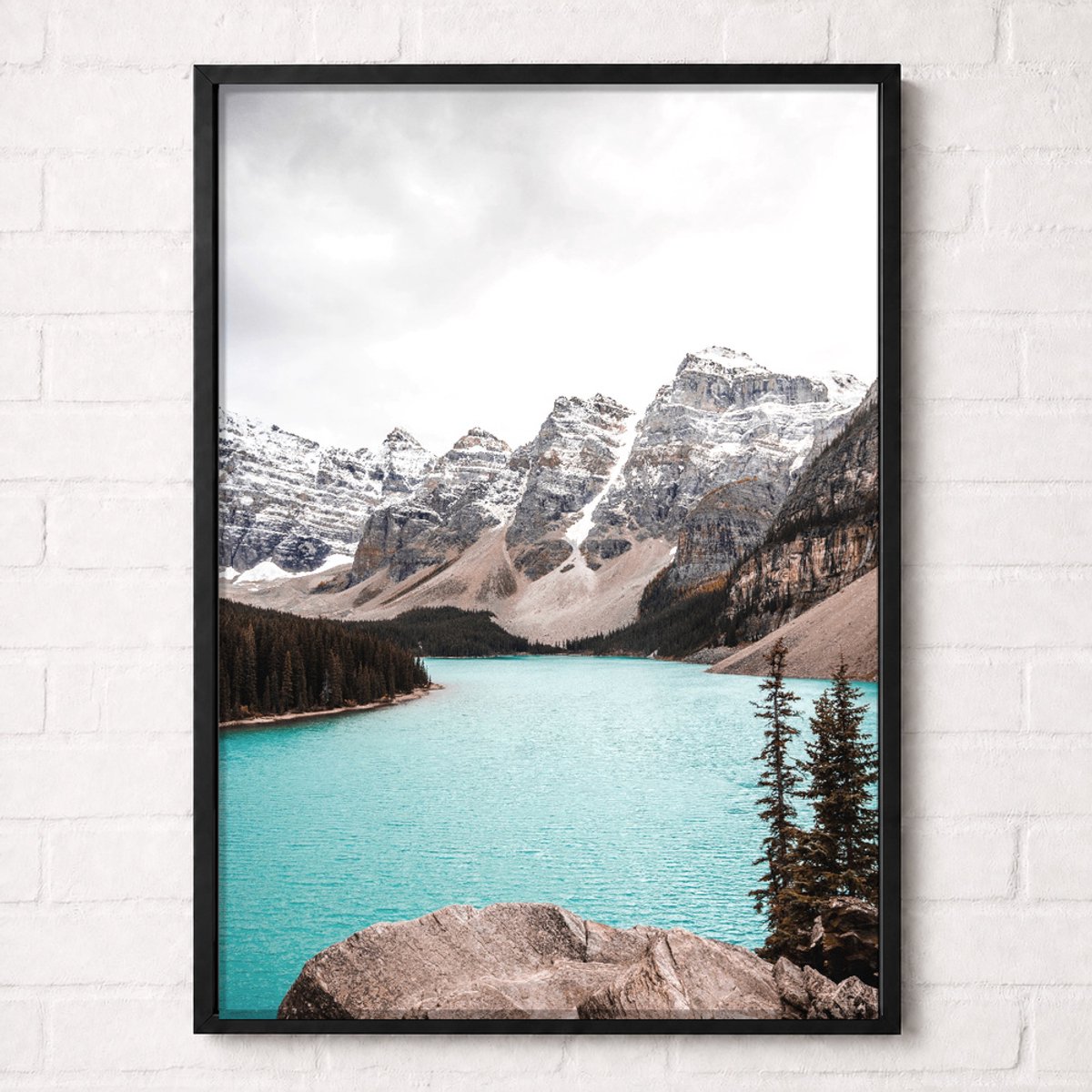 Turquoise Bergmeer Poster - Mountain Lake Collection - Natuur Posters - A2+ 43,2 x 61 cm