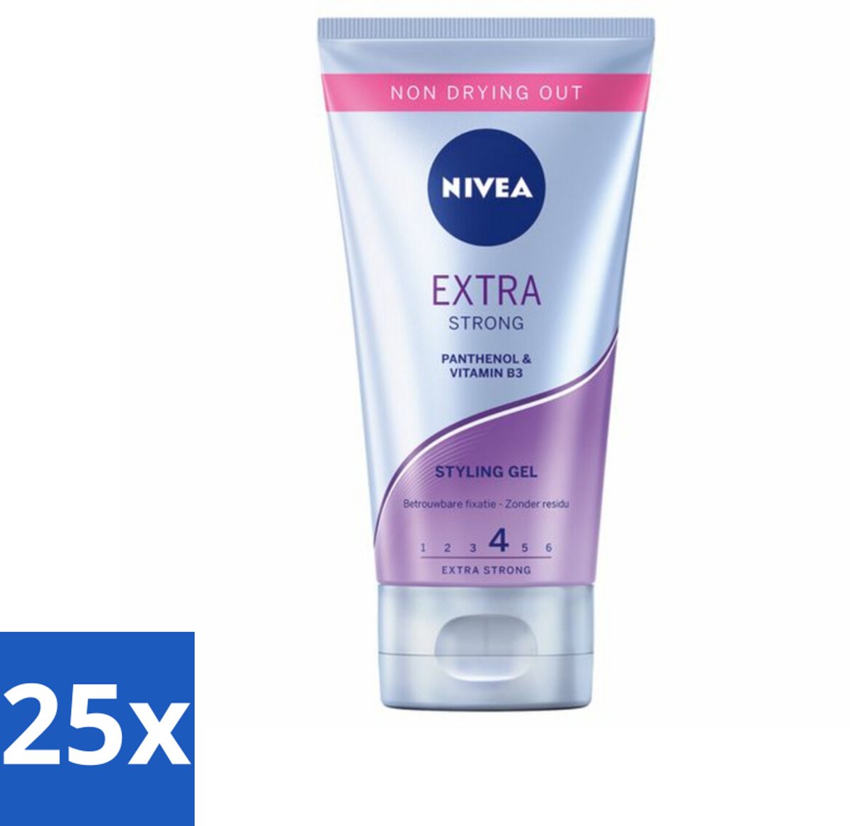 25 x NIVEA - Stylingsgel - Extra Sterk - Betrouwbare Fixatie - 150 ml - Styling Gel - Haar Fixatie - Voedend Haar - Haar Bescherming - Extra Sterke Fixatie