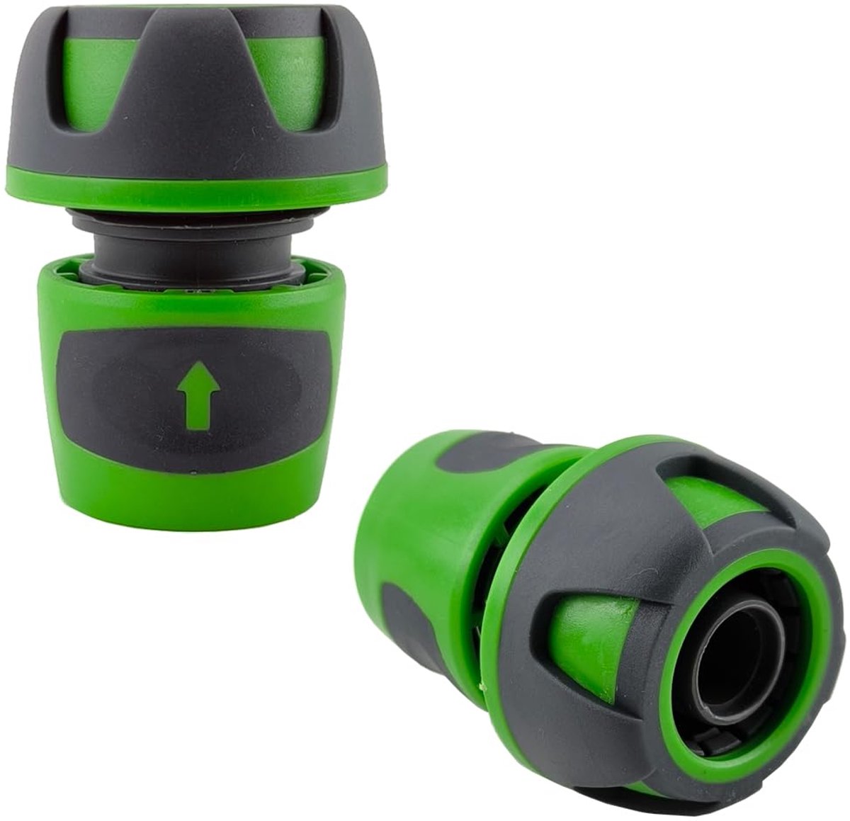 Snelkoppeling tuinslang 19 mm - twee-component - antislip - eenvoudig te bevestigen - ShopVlot