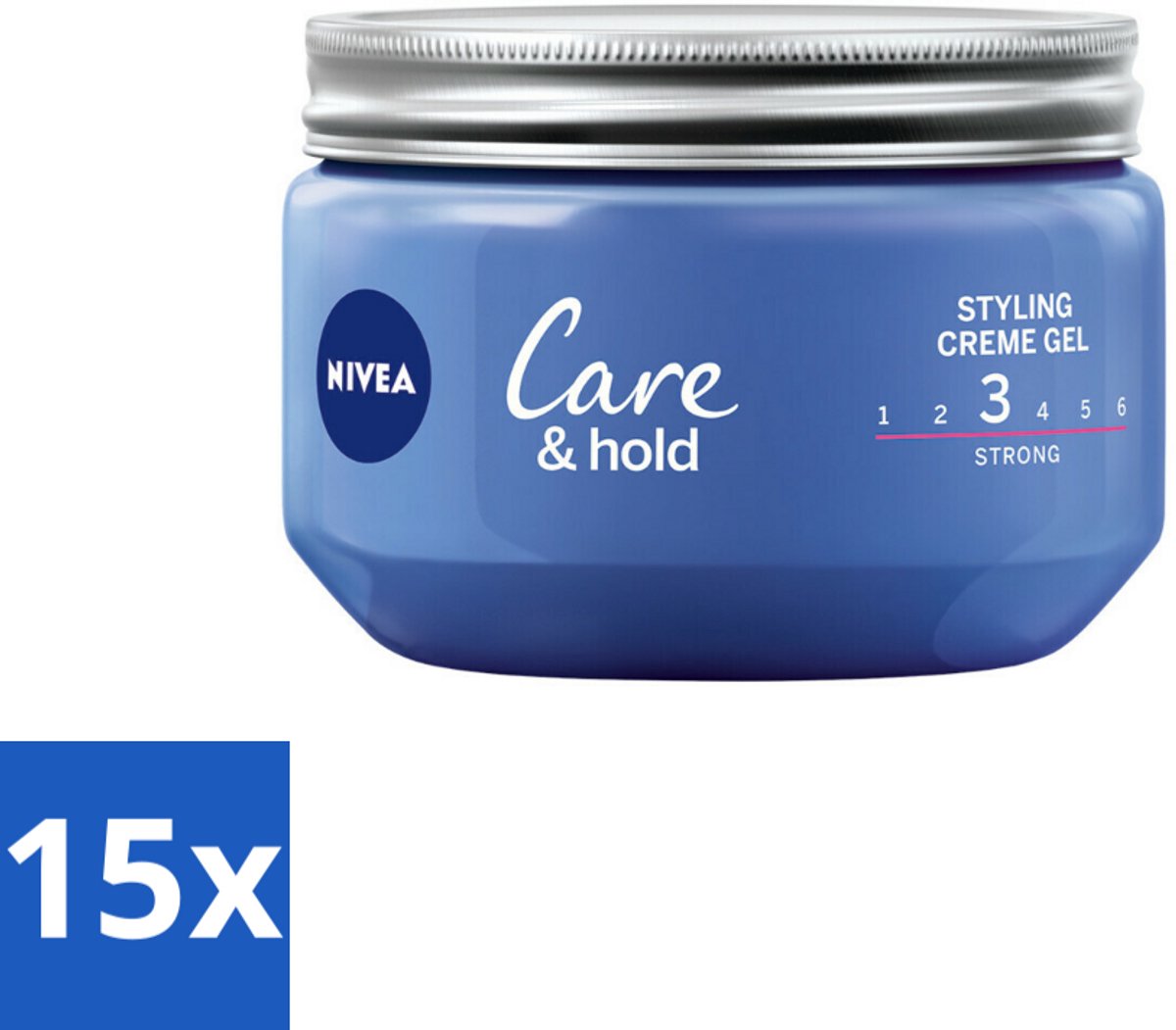 15 x NIVEA - Stylingscrèmegel - Verzorging & Stevigheid - Reinigt Onmiddellijk De Poriën - 150 ml - Haarkleur - Haartypen - Haartypen - Haartypen