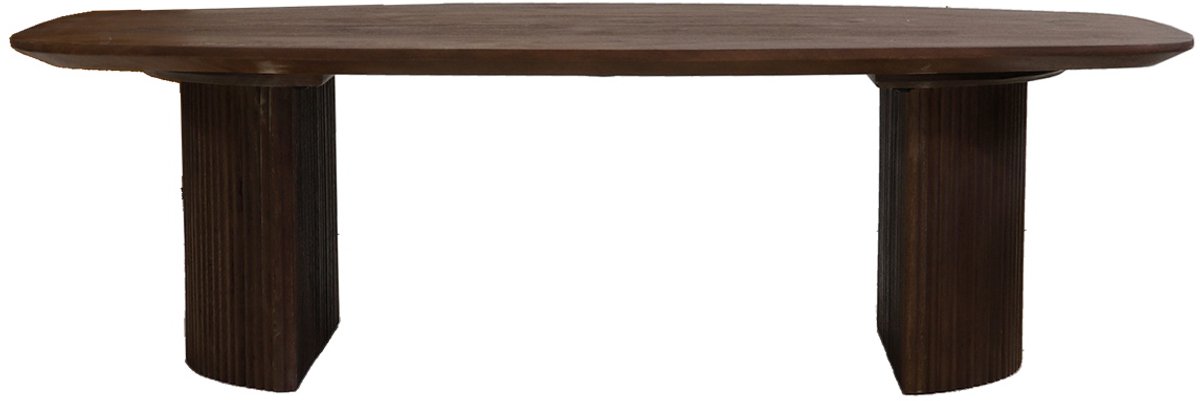 Giga Meubel Salontafel Feline - Deens Ovaal - Mangohout - 130cm