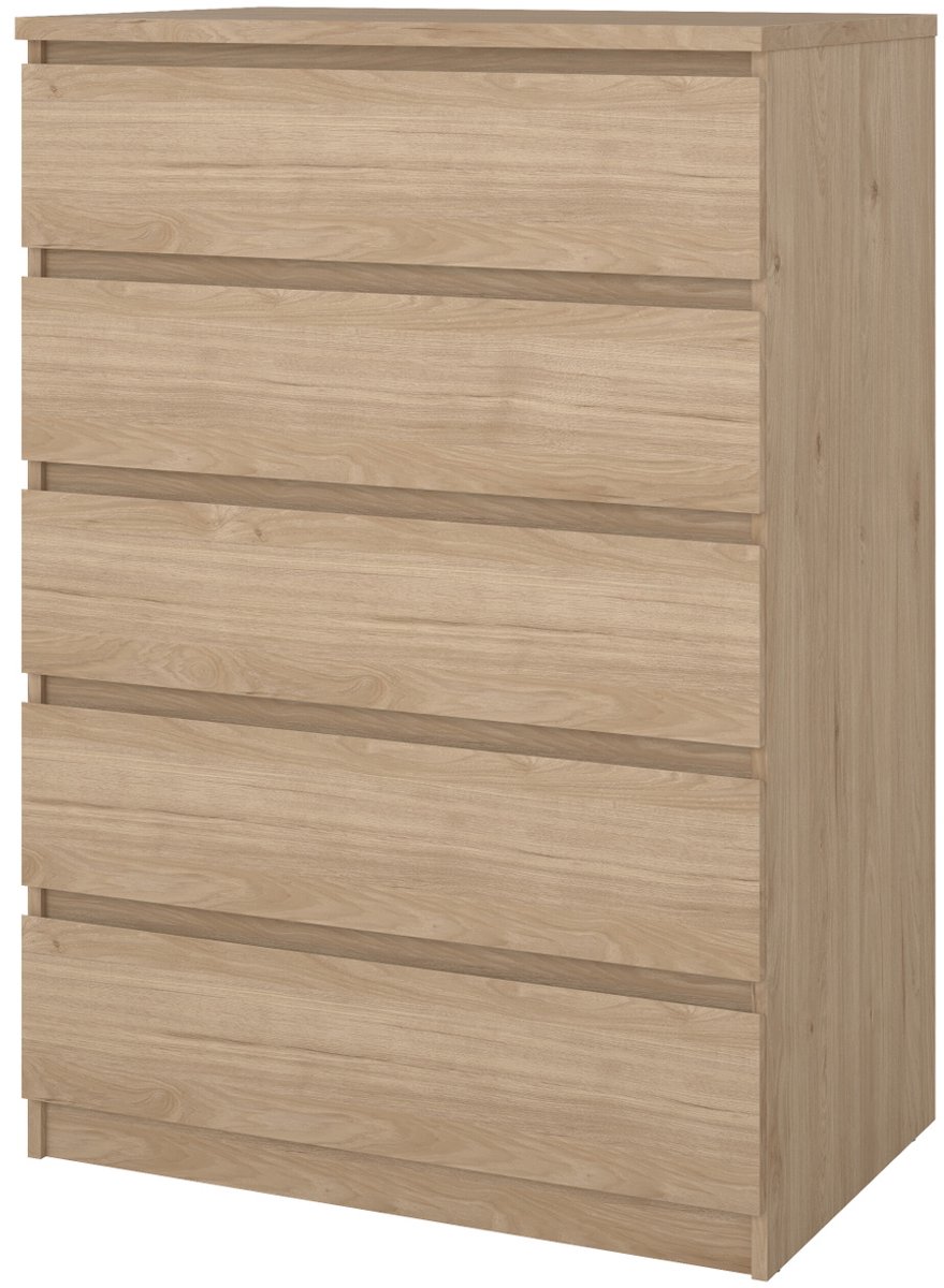Ladekast Ylva 5 lades Hickory - Giga Living
