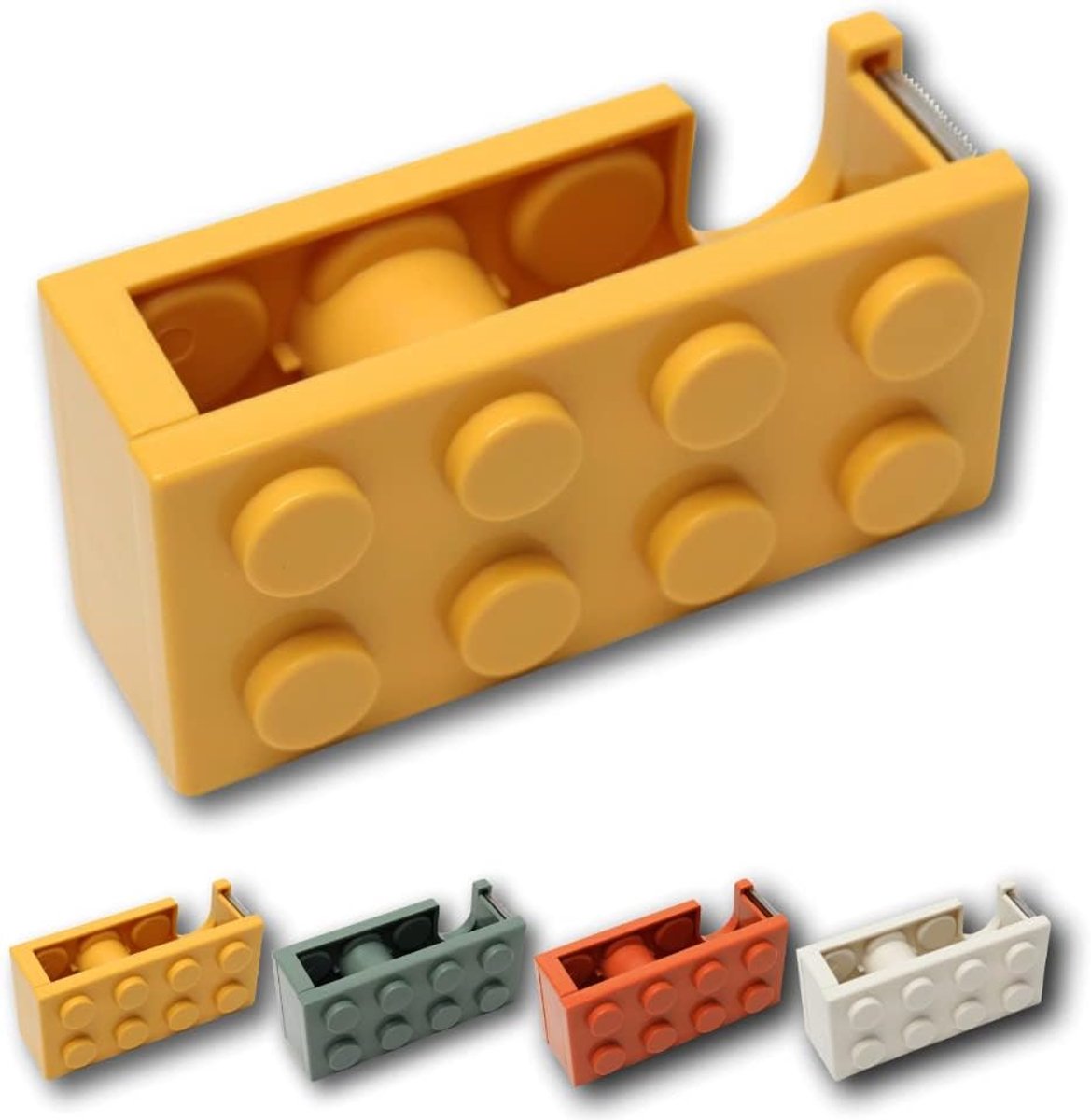 Plakbanddispenser blokvorm - grappig ontwerp - 4 kleuren - ideaal cadeau voor jongeren - ShopVlot