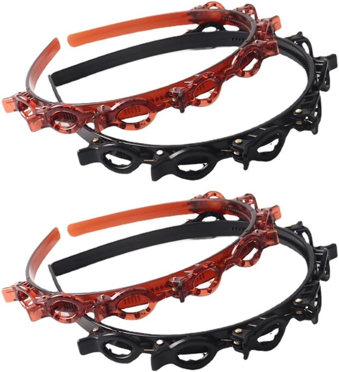 Haarspelden Set - 4 Stuks Unisex Haarclips - Flexibel Metaal - Geschikt voor Korte en Krullende Haar - ShopVlot