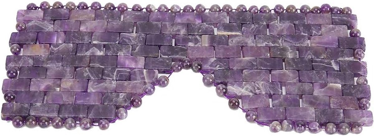 Cooling Jade Stone Oogmasker - Amethist - Vermindert wallen - Bevorderd slaap - ShopVlot