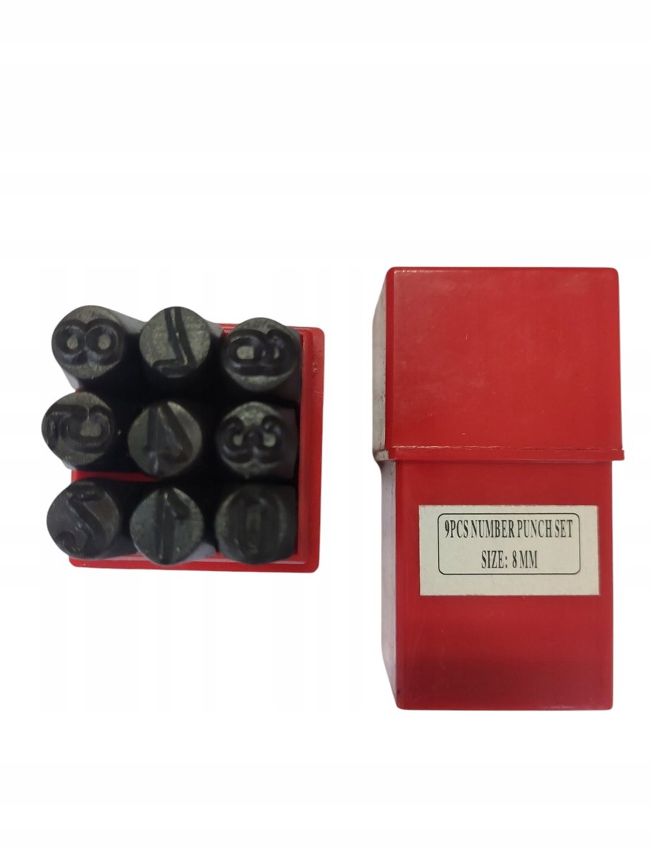 Digitale Stempels 8 mm - Set van 9 Stuks