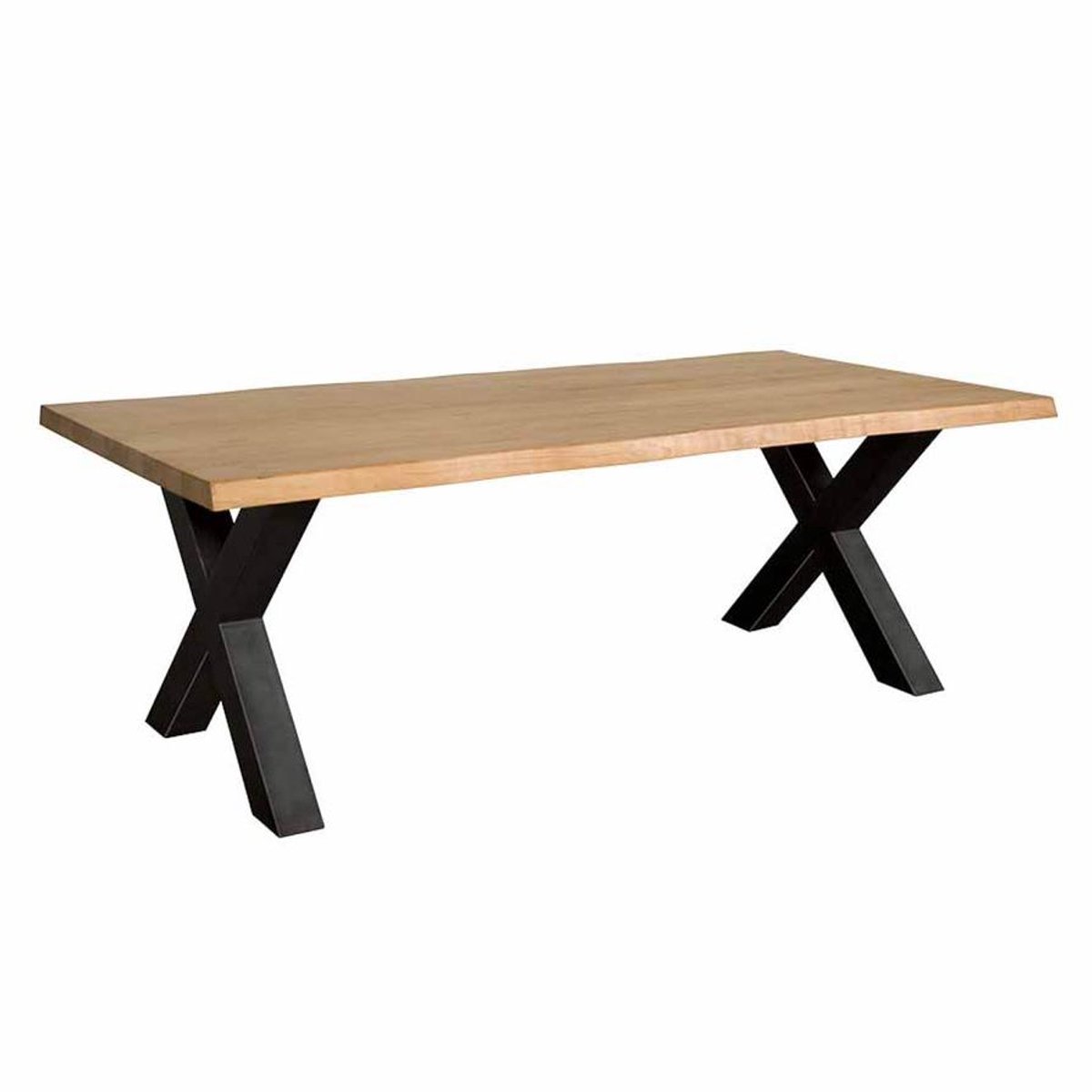 Tower Living Eettafel Xara - Rechthoek Naturel Hout - 220x100x78cm