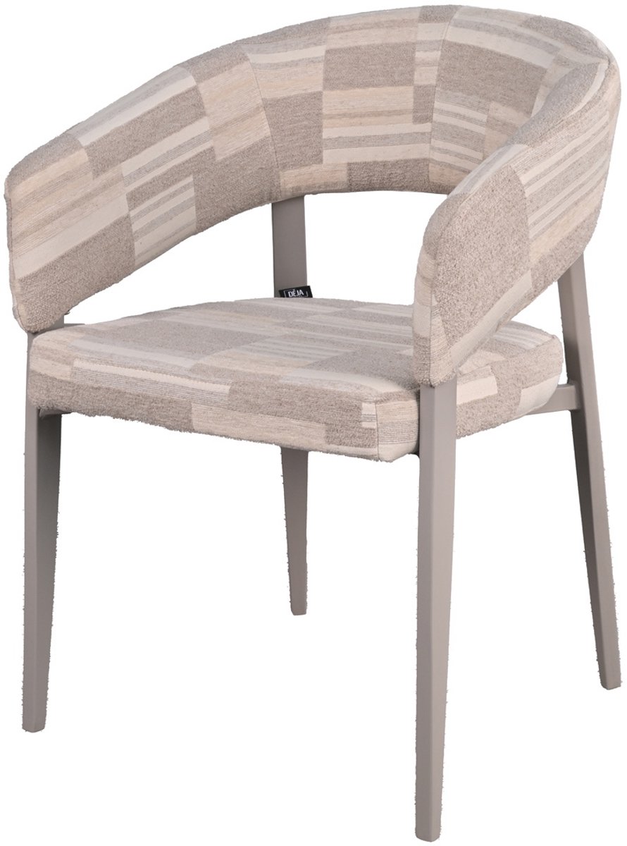 DÉJA Living Eetkamerstoel Malmö - Greige Stof - Set van 2