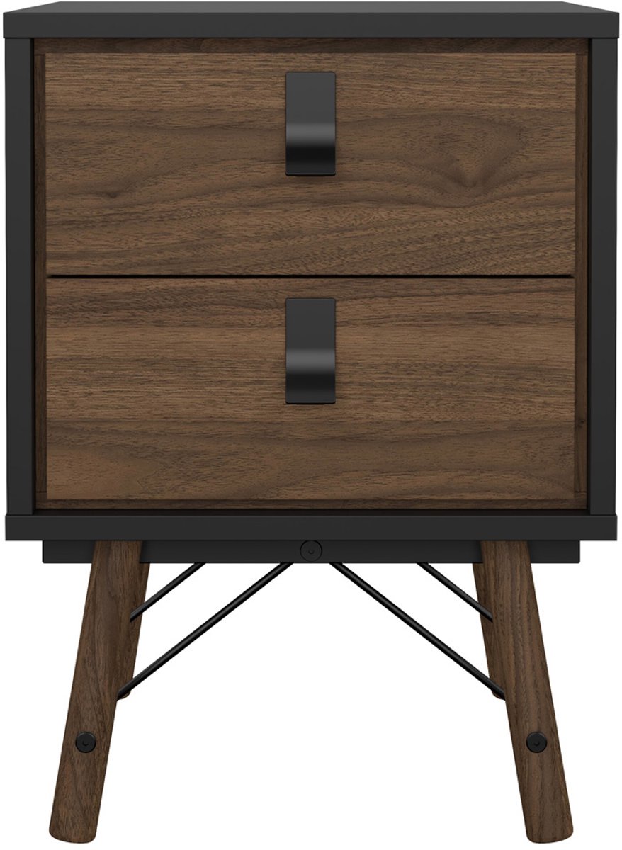 Giga Living Nachtkastje Ry - Zwart - 45x40x60cm