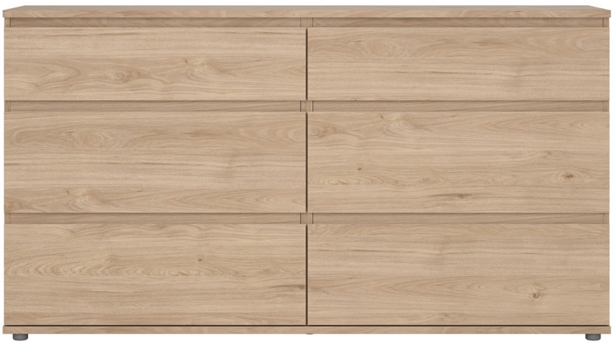 Giga Living Dubbele Ladekast Nova - Naturel - 150x40x85cm