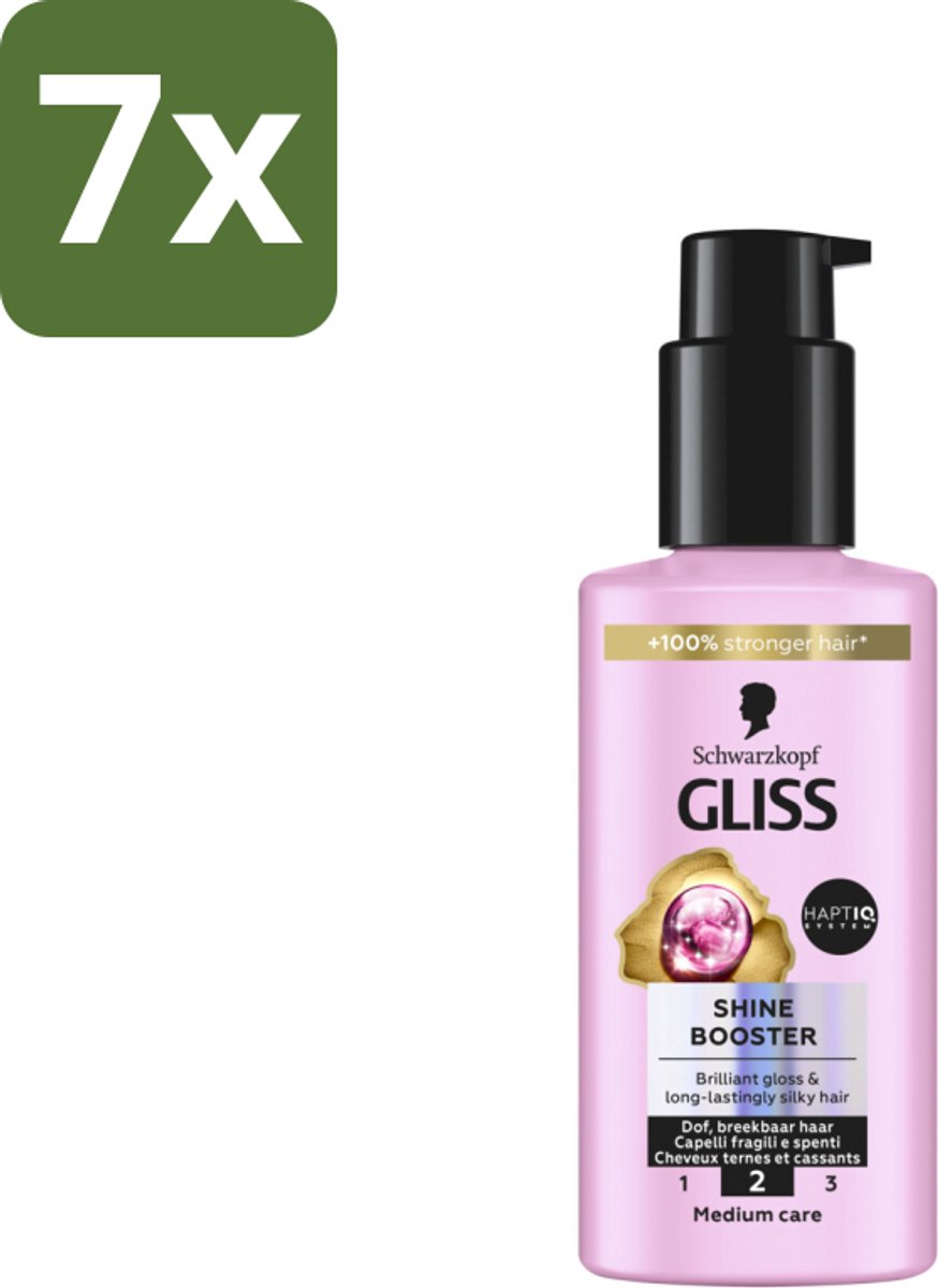 Gliss - Haarserum - Liquid Silk Shine Booster - Fruitige Geur - 100 ml - Bulkverpakking - 7 stuks