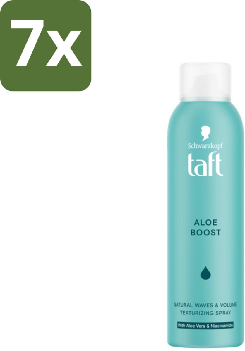 Taft - Texturizing Spray - Aloe Boost - Lichtgewicht volume - 150 ml - Bulkverpakking - 7 stuks