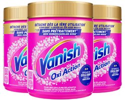 Vanish Oxi Action Vlekverwijderaar Poeder Color – 3x 960 g – 2,88 kg – Voordeelverpakking