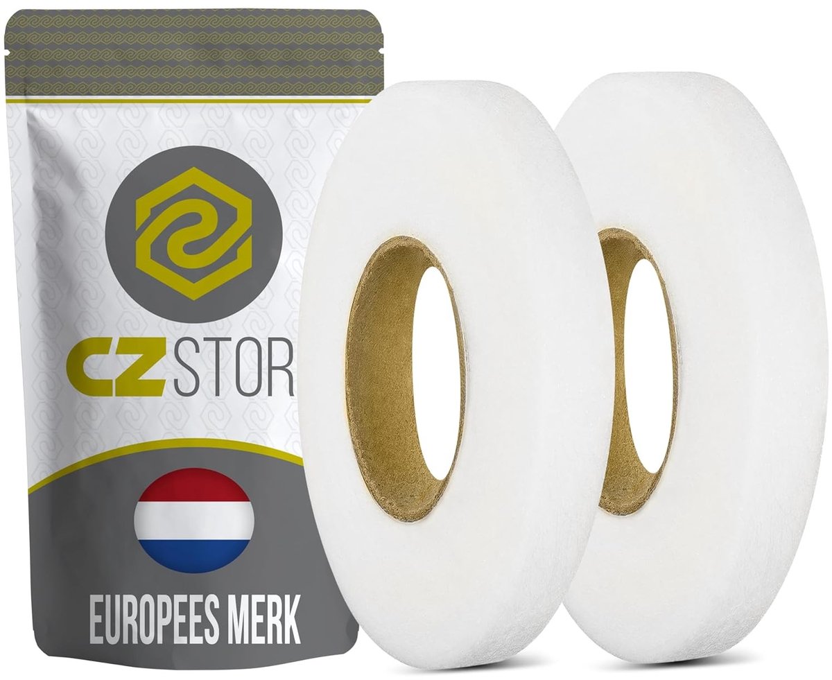 Opstrijkbaar Band - Transparant - 2 Rollen van 64m - Zelfklevend Zoomband voor Kledingherstellingen - Voor Thuisgebruik